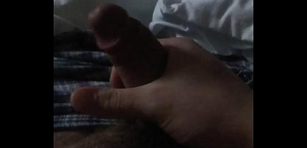  Stroking my cock in the hospital room
